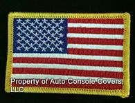 American Flag Patch 2"x3" Yellow Trim (Patch Only)