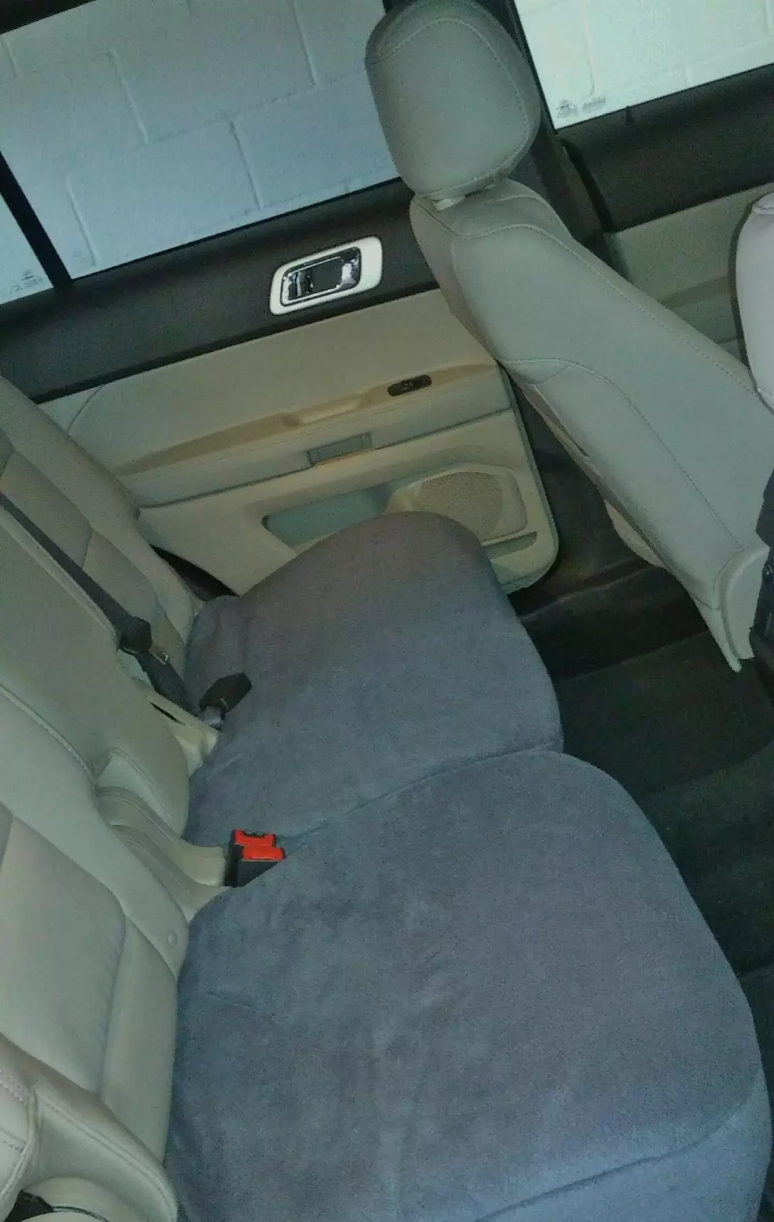 Rear Split Bench Bottom Seat Covers- Fleece