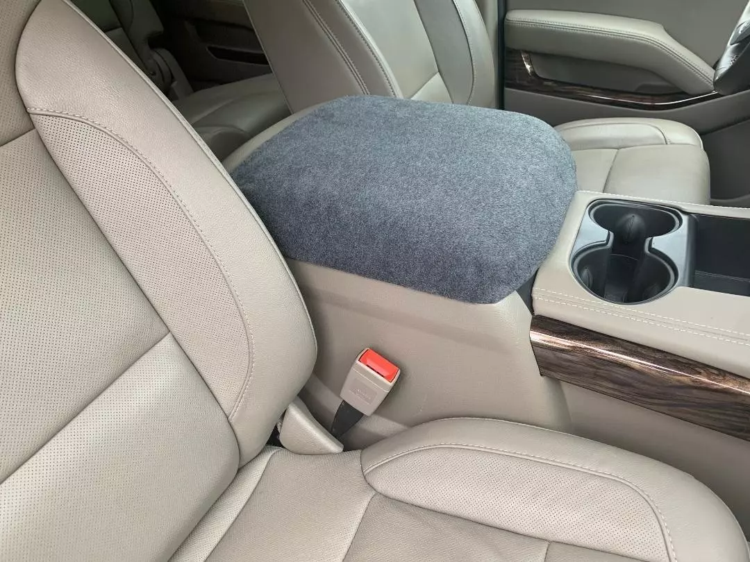 Buy Center Console Armrest Cover in Fleece Material- Fits the Chevy Silverado ( Fits All Models & Trim Levels w/True Center Console ) 2015-2019