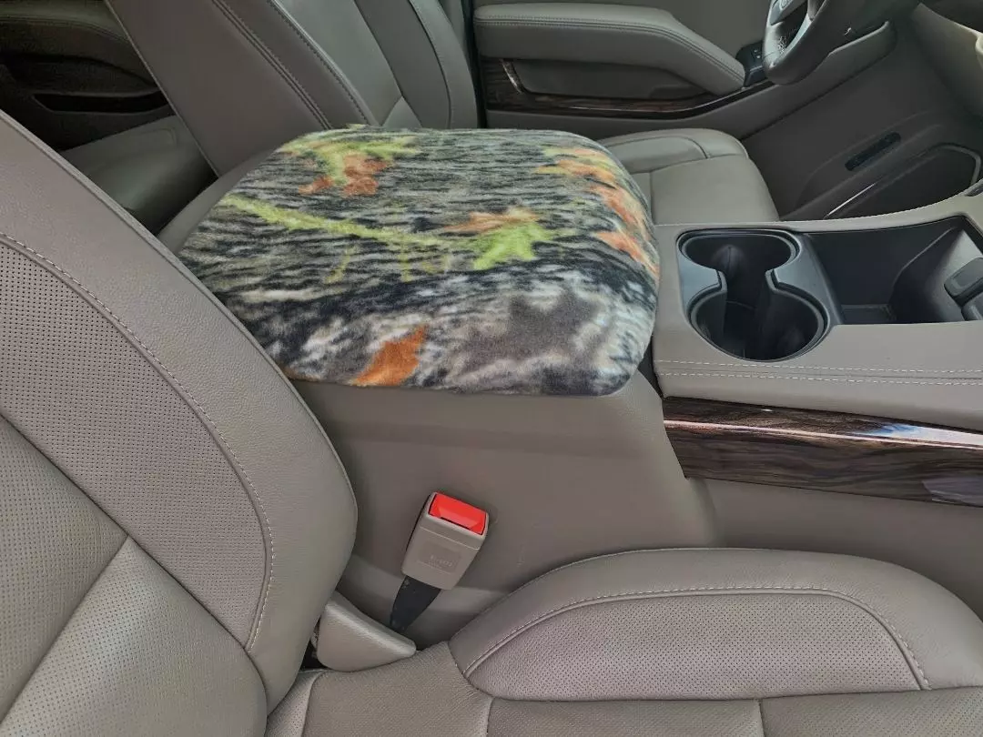 Buy Center Console Armrest Cover fits the Chevy Suburban 2015-2020- Fleece Material