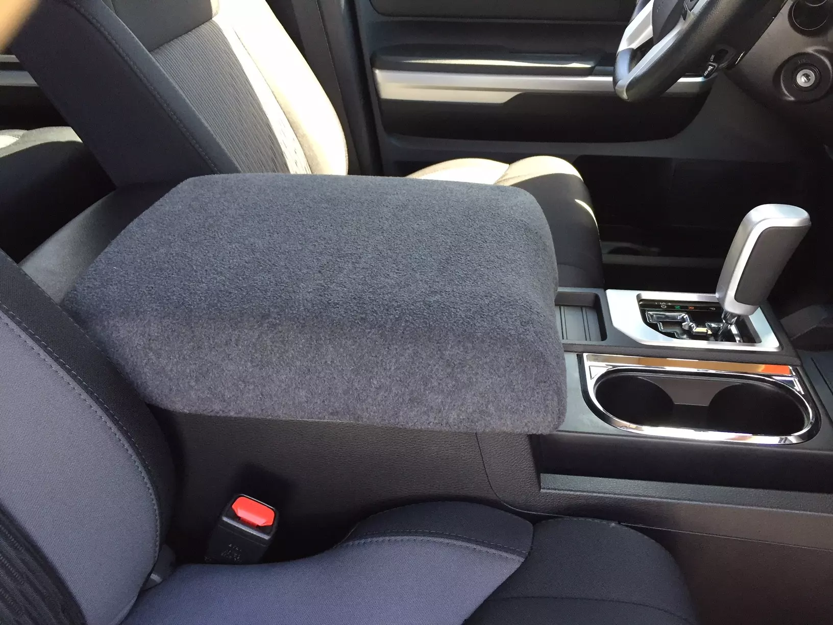 Buy Fleece Center Console Armrest Cover fits the Toyota Tundra 2010-2021 (All Models with Front Bucket Seats)
