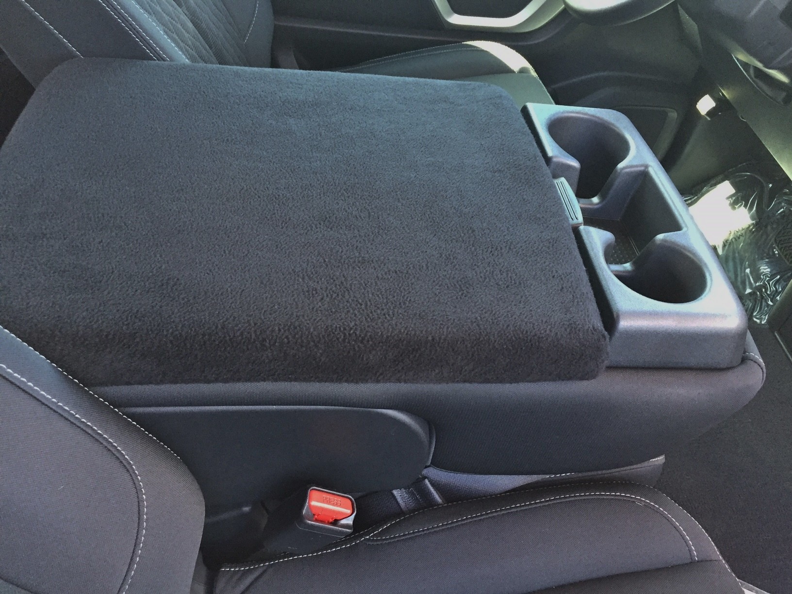 Buy Fleece Center Console Armrest Cover Fits the Nissan Titan 2014-2021 (With Front Middle Seat)