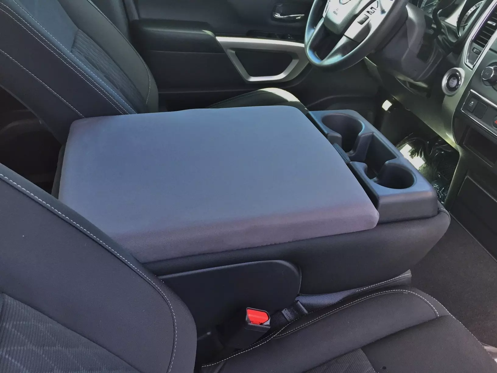 Buy Neoprene Center Console Armrest Cover Fits the Nissan Titan 2004-2013 (With Front Middle Seat)