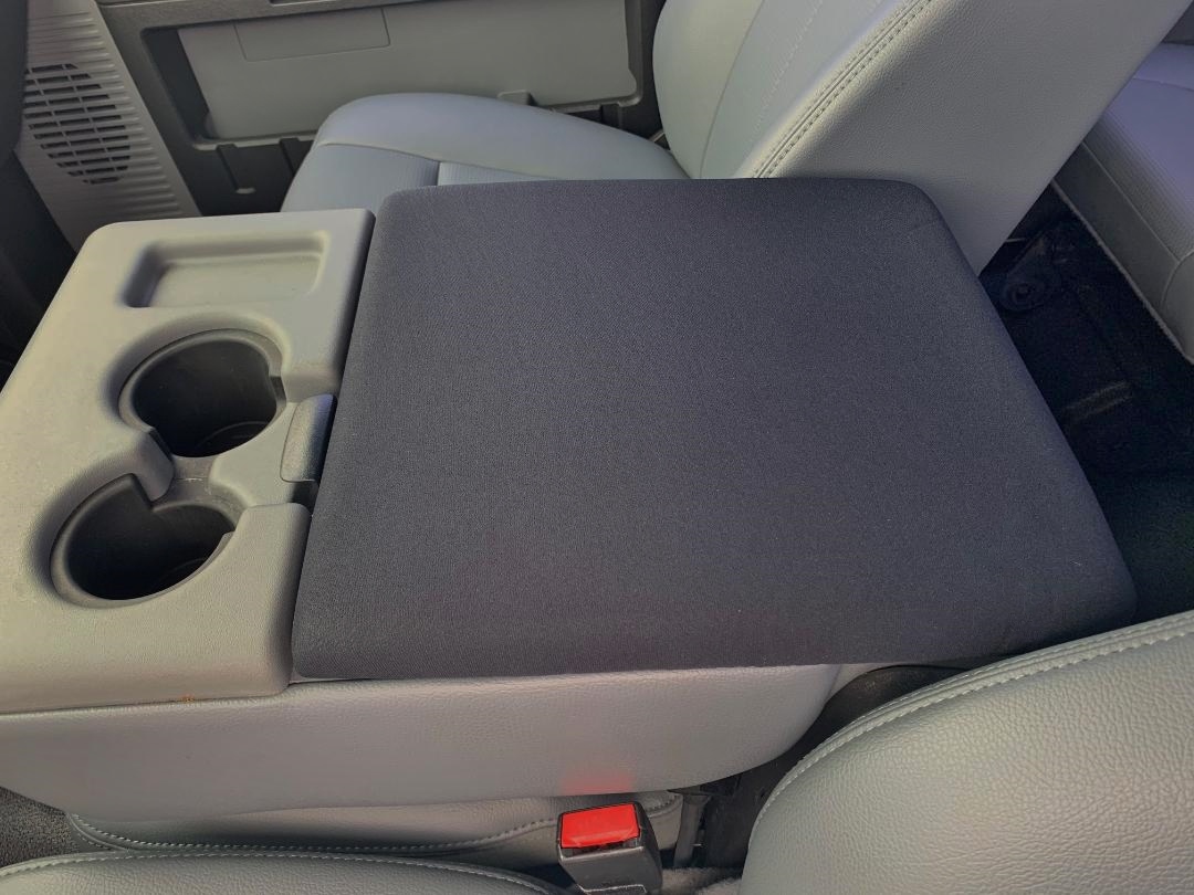 Neoprene Console Cover- Ford Truck F-250 Fold down middle seat (2009-2015)