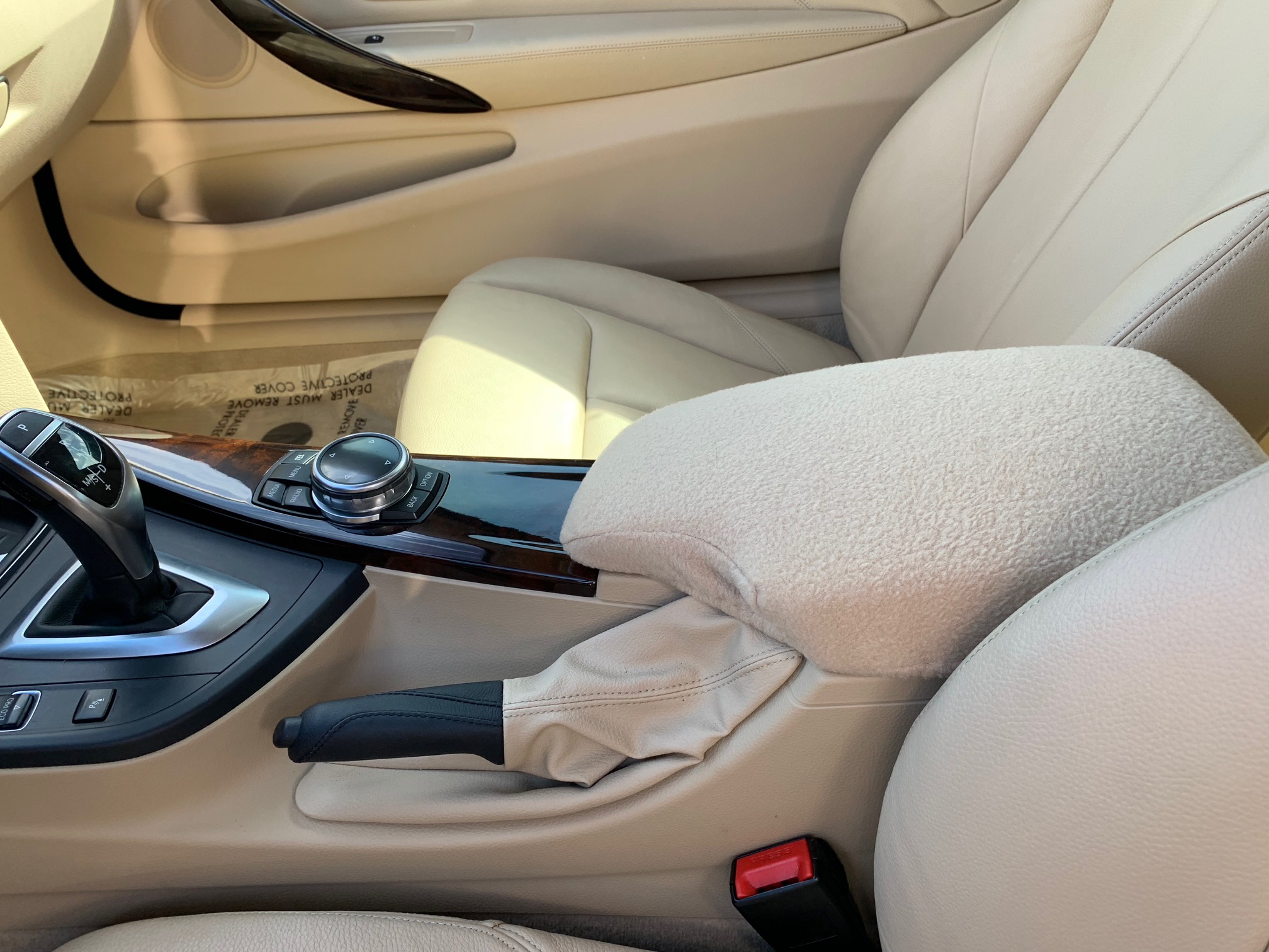 Buy Fleece Center Armrest Console Cover fits the BMW 4 Series 2015-2019 (All Trim Levels)