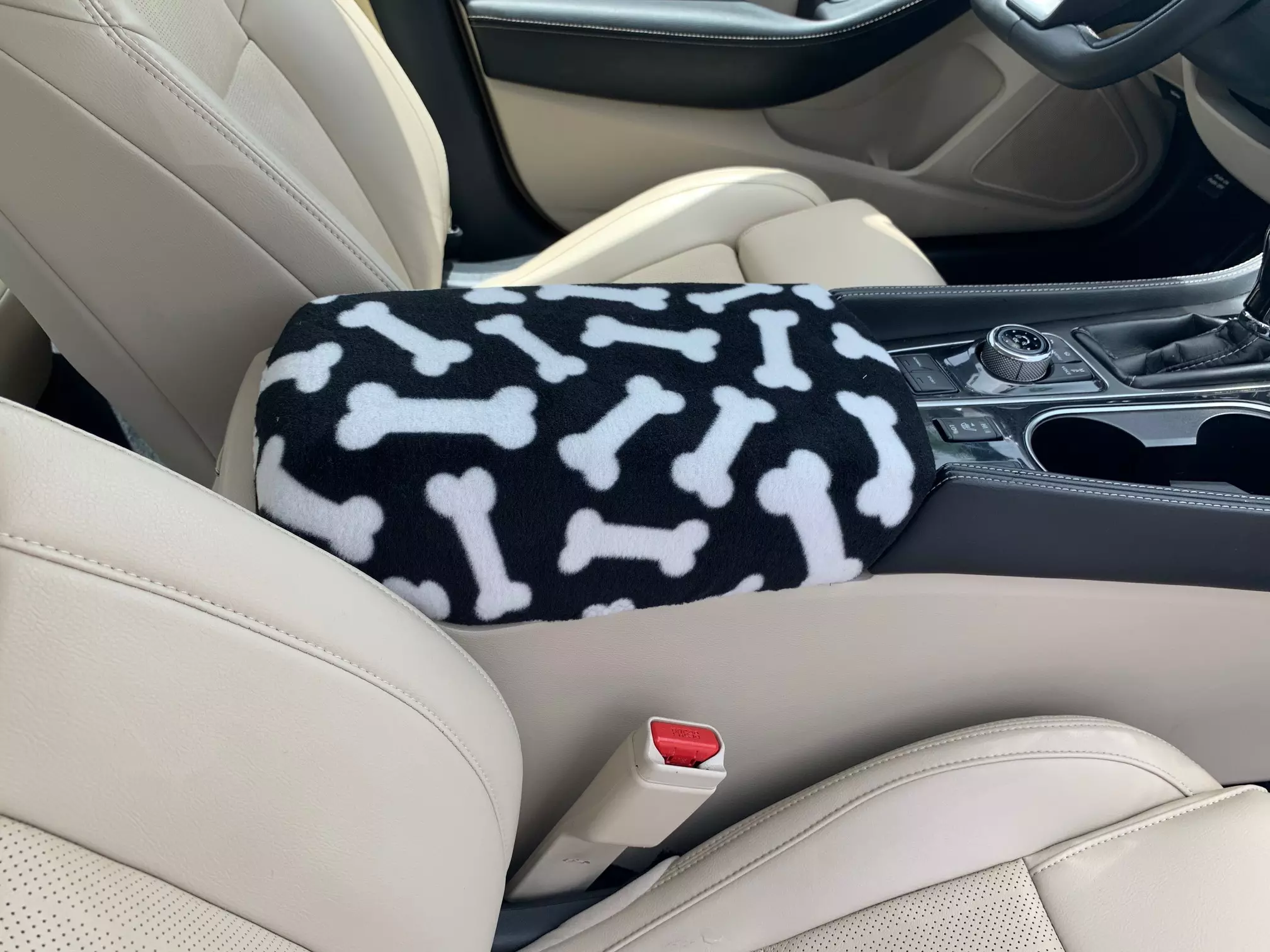Buy Center Console Armrest Cover fits the Nissan Maxima 2016-2022- Fleece Material