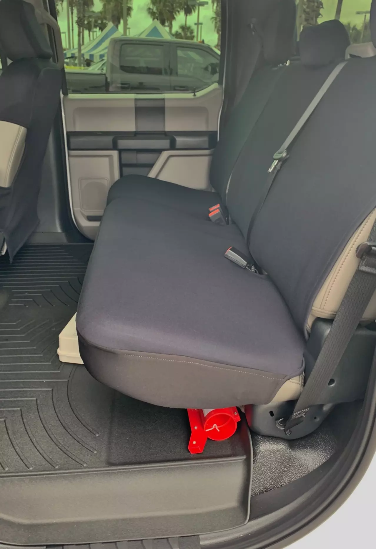 Buy Rear Split Bench Seats (Bottom only covers) fits the Ford F-Series pick-up Trucks - Neoprene Material