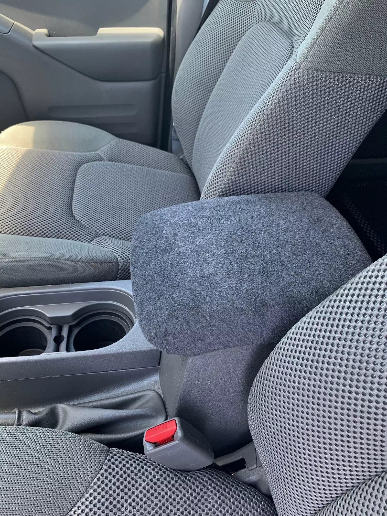 Buy Center Console Armrest Cover fits the Nissan Frontier 2005-2021-Fleece Material