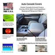 Neoprene Console Cover- Ford Expedition 2018-2020