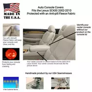 Buy Fleece Center Console Armrest Cover - Fits the Lexus SC430 2002-2010