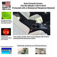 Buy Neoprene Center Console Armrest Cover Fits the Mazda 3 2014-2016