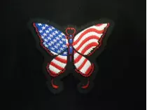 FLAG BUTTERFLY PATCH