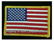 American Flag Patch 2"x3" Yellow Trim (Patch Only)