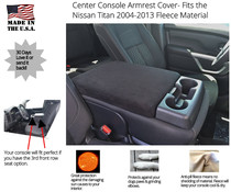 Buy Fleece Center Console Armrest Cover Fits the Nissan Titan 2004-2013 (With Front Middle Seat)