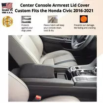 Buy Fleece Center Console Armrest Cover fits the Honda Civic 2016- 2021