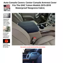 Buy Neoprene Center Console Armrest Cover Fits the GMC Yukon 2015-2018