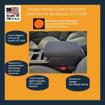 Buy Neoprene Center Console Armrest Cover fits the Kia Sorento 2017-2020