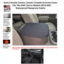 Buy Neoprene Center Console Armrest Cover Fits the GMC Sierra SLE 2019-2021