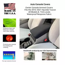 Buy Neoprene Center Console Armrest Cover fits the Hyundai Tucson 2016-2021