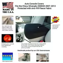 Buy Center Console Armrest Cover fits the Chevy Silverado 2500HD (2007-2013) Neoprene Material
