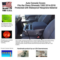 Buy Center Console Armrest Cover Fits the Chevy Silverado 1500 -All Models & Trims with 40/20/40 front seats 2014-2018 - Neoprene Material​