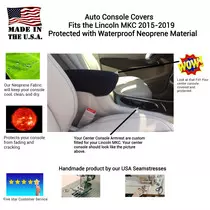Buy Center Console Armrest Cover fits the Lincoln MKC 2015-2019- Neoprene Material