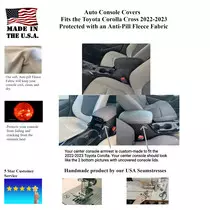 Buy Center Console Armrest Cover fits the Toyota Corolla Cross 2022-2023- Fleece Material