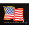 American Flag Patch 1 Wave Yellow Trim (Patch Only)