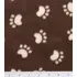 Brown with paw prints